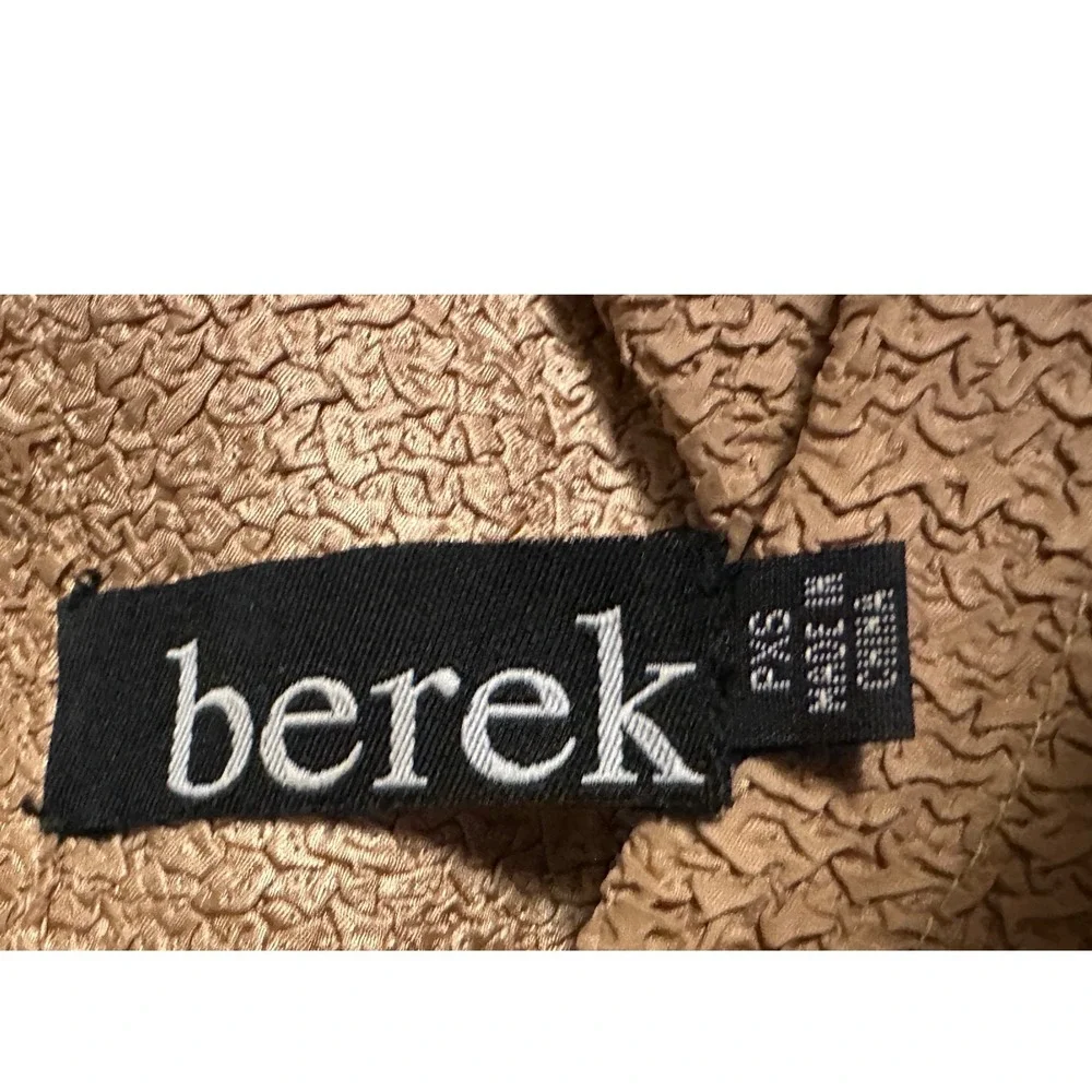 Berek Women Tan‎ Black Geometric Textured Open Front Cardigan Jacket PXS